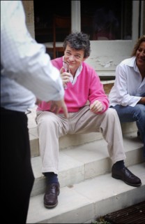 06/26/2004.  Jean-Louis Borloo, le ministre de l'Emploi, du Travail et de la Cohesion sociale travaillant, au ministere, sur le Plan de Cohesion sociale avant sa presentation en conseil des ministres ...