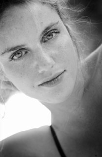 08/05/2004. Close-up of Camille Bardery, actress.