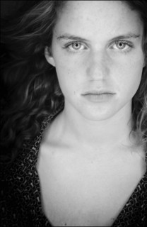 08/05/2004. Close-up of Camille Bardery, actress.