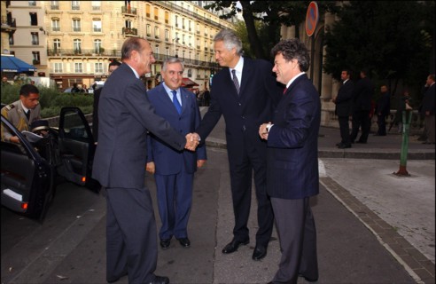 30/09/2004. Reunion des services de l'Etat pour le plan social a la Mutualite a Paris.