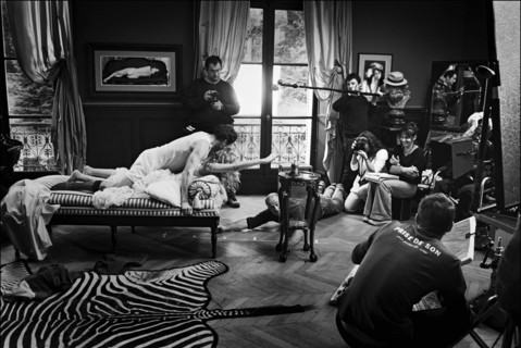 11/00/2005. Tournage "Un fil à la patte" de Michel DEVILLE