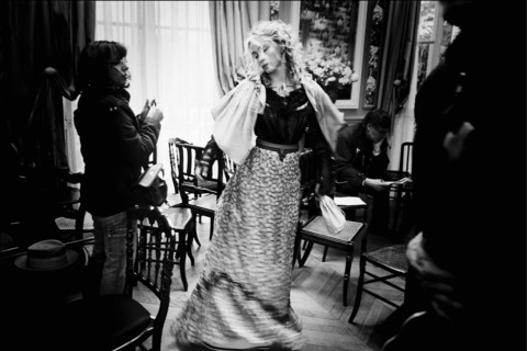 11/00/2005. Tournage "Un fil à la patte" de Michel DEVILLE