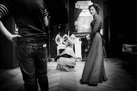 11/00/2005. Tournage "Un fil à la patte" de Michel DEVILLE