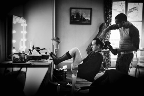11/00/2005. Tournage "Un fil à la patte" de Michel DEVILLE