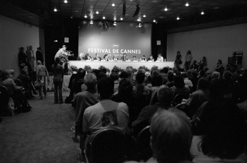 05/21/2005. 58th Cannes film festival - Behind the scenes.