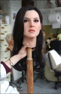 04/21/2005. EXCLUSIVE. Monica Bellucci's wax likeness to join celebs at the Musee Grevin.