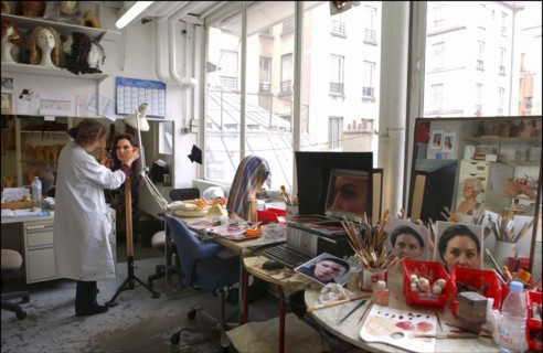 04/21/2005. EXCLUSIVE. Monica Bellucci's wax likeness to join celebs at the Musee Grevin.