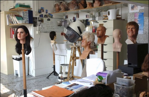 04/21/2005. EXCLUSIVE. Monica Bellucci's wax likeness to join celebs at the Musee Grevin.