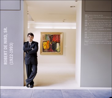 06/18/2005. American actor Robert De Niro opens exhibition of Robert De Niro Sr. paintings at La Piscine in Roubaix.