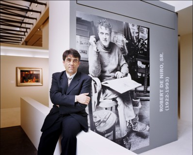 06/18/2005. American actor Robert De Niro opens exhibition of Robert De Niro Sr. paintings at La Piscine in Roubaix.