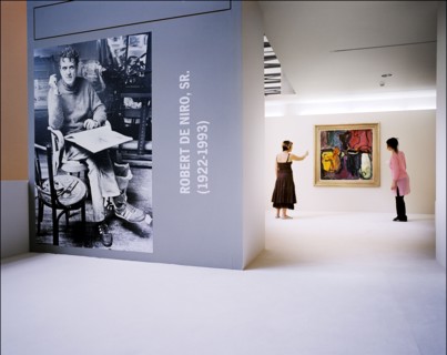 06/18/2005. American actor Robert De Niro opens exhibition of Robert De Niro Sr. paintings at La Piscine in Roubaix.