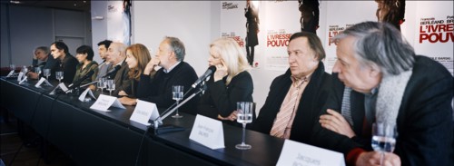 31/01/2006. Conference de presse du film "L'ivresse du pouvoir" de Claude Chabrol.