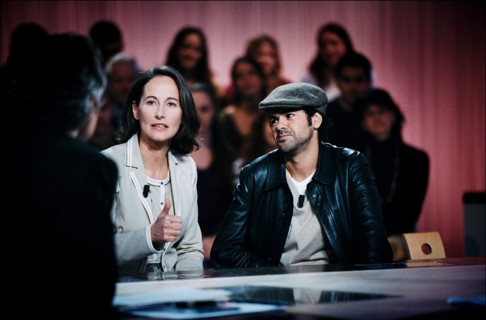 04/11/2006. Segolene Royal on Canal Plus talk show "Le Grand Journal."