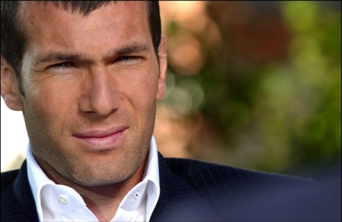 01/04/2004. EXCLUSIVE. Close-up French soccer Zinedine Zidane