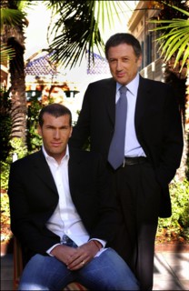 Zinedine Zidane and Michel Drucker
