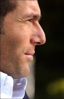 01/04/2004. EXCLUSIVE. Close-up French soccer Zinedine Zidane