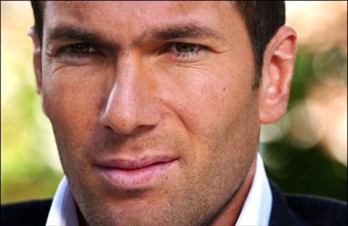 01/04/2004. EXCLUSIVE. Close-up French soccer Zinedine Zidane