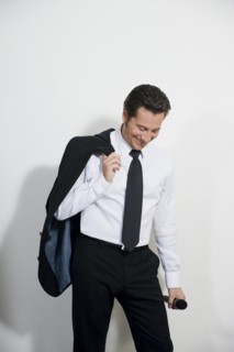 04/01/2008. French stand-up comedian Laurent Gerra performs his new show.