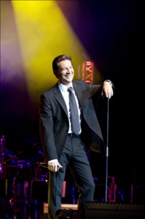 04/01/2008. French stand-up comedian Laurent Gerra performs his new show.