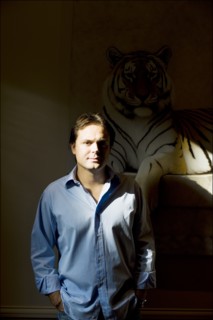 10/09/2008.  Close up french writer Romain Sardou.