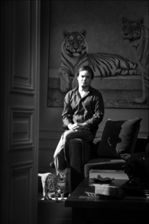 10/09/2008.  Close up french writer Romain Sardou.