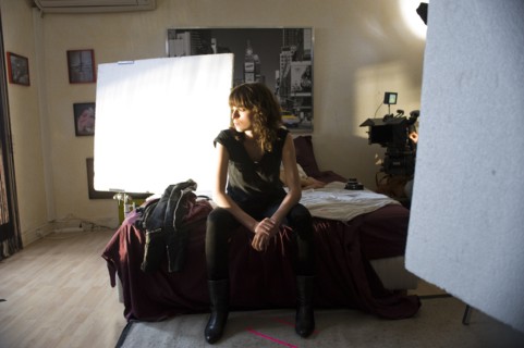 Tournage du film d'Amanda Sthers "Je vais te manquer"