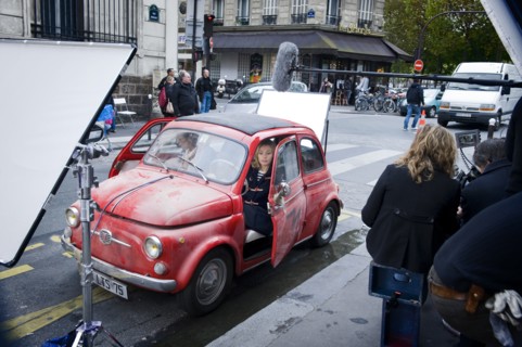 Tournage du film d'Amanda Sthers "Je vais te manquer"