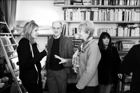 06/00/2009 - On the set of the movie "Je vais te manquer ", written and directed by Amanda Sthers.