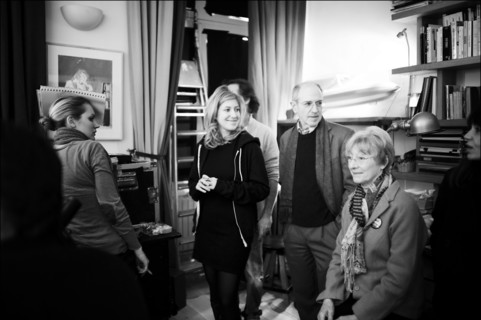 06/00/2009 - On the set of the movie "Je vais te manquer ", written and directed by Amanda Sthers.