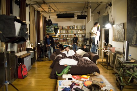 06/00/2009 - - On the set of the movie "Je vais te manquer ", written and directed by Amanda Sthers.