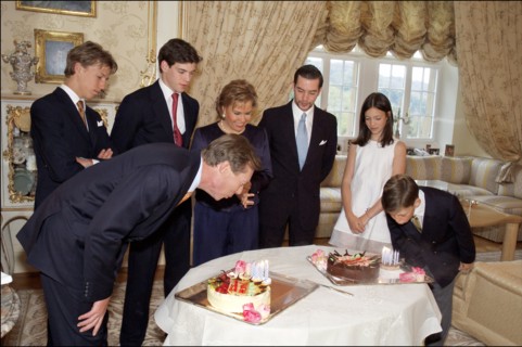 04/18/2004. EXCLUSIVE. Grand Duchy of Luxembourg family: gathers for the birthday of Grand Duke Henri and son Prince Sebastien.