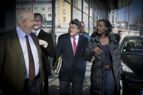 Jean Louis Borloo et Rama Yade à Nancy