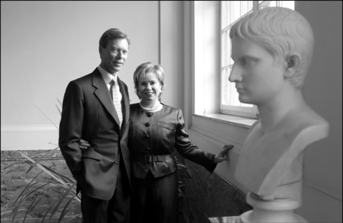 04/18/2004. EXCLUSIVE. Grand Duchy of Luxembourg family: gathers for the birthday of Grand Duke Henri and son Prince Sebastien.