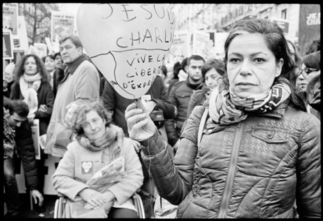 Gatherings under the slogan 'JE SUIS CHARLIE' in Paris on January 11, 2015