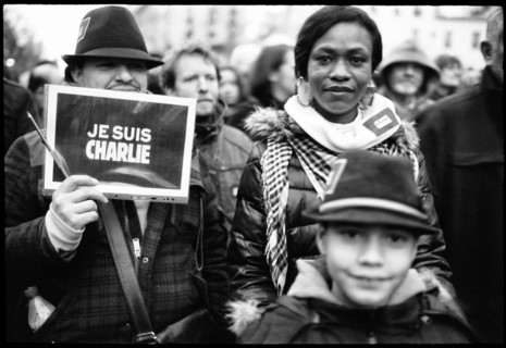 Gatherings under the slogan 'JE SUIS CHARLIE' in Paris on January 11, 2015
