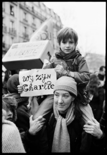 Gatherings under the slogan 'JE SUIS CHARLIE' in Paris on January 11, 2015