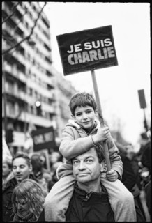 Gatherings under the slogan 'JE SUIS CHARLIE' in Paris on January 11, 2015