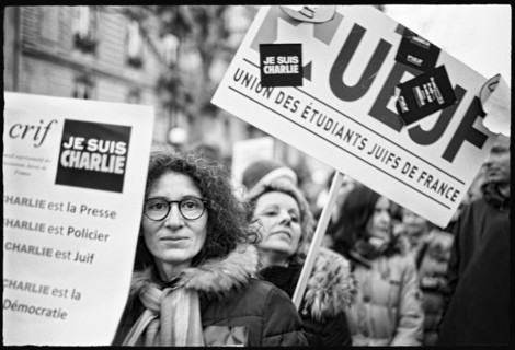 Gatherings under the slogan 'JE SUIS CHARLIE' in Paris on January 11, 2015