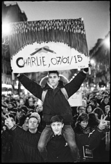 Gatherings under the slogan 'JE SUIS CHARLIE' in Paris on January 11, 2015