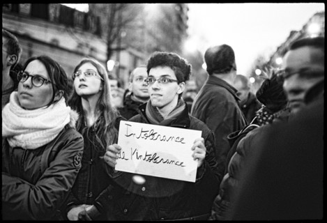 Gatherings under the slogan 'JE SUIS CHARLIE' in Paris on January 11, 2015