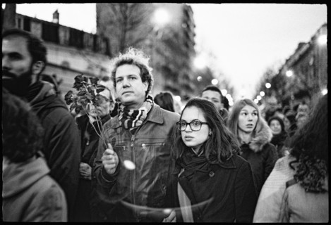 Gatherings under the slogan 'JE SUIS CHARLIE' in Paris on January 11, 2015