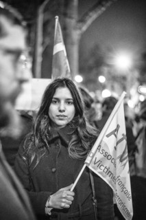 Solidarity march for the Danish people outside the Danish embassy in Paris