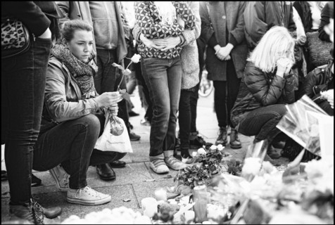 Tribute to Paris attacks victims, November 2015