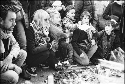 Tribute to Paris attacks victims, November 2015