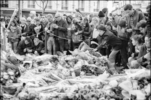 Tribute to Paris attacks victims, November 2015