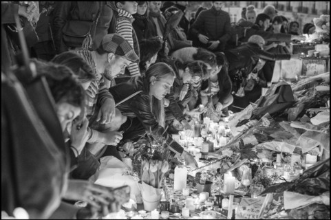 Tribute to Paris attacks victims, November 2015