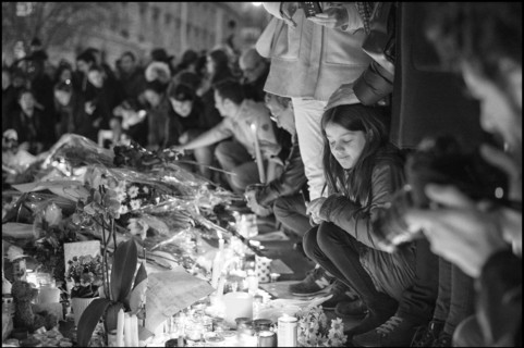 Tribute to Paris attacks victims, November 2015