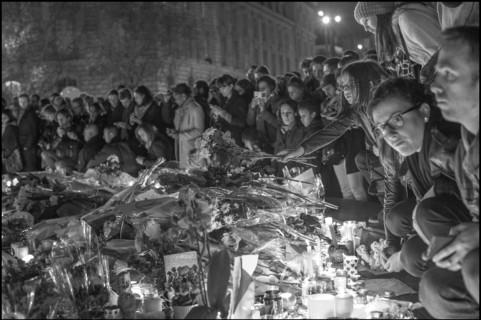 Tribute to Paris attacks victims, November 2015