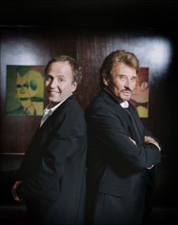 Johnny Hallyday et Fabrice Luchini