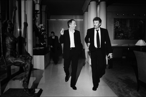 Johnny Hallyday et Fabrice Luchini
